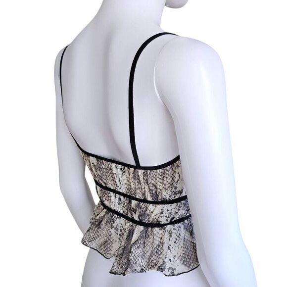 y2k snakeskin mesh crop top - Picture 4 of 5